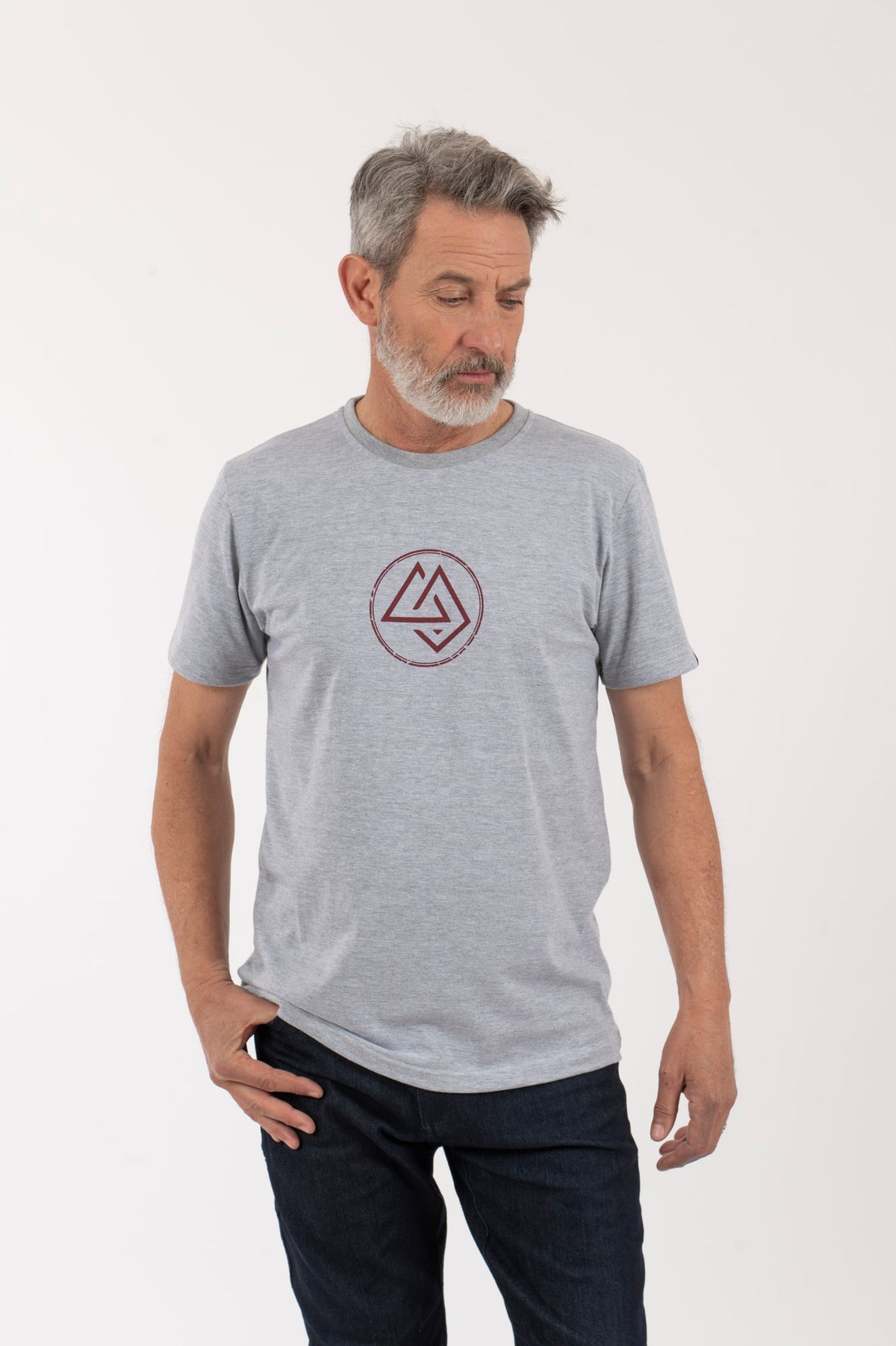 H Polera-MC Hombre Logo-Circular