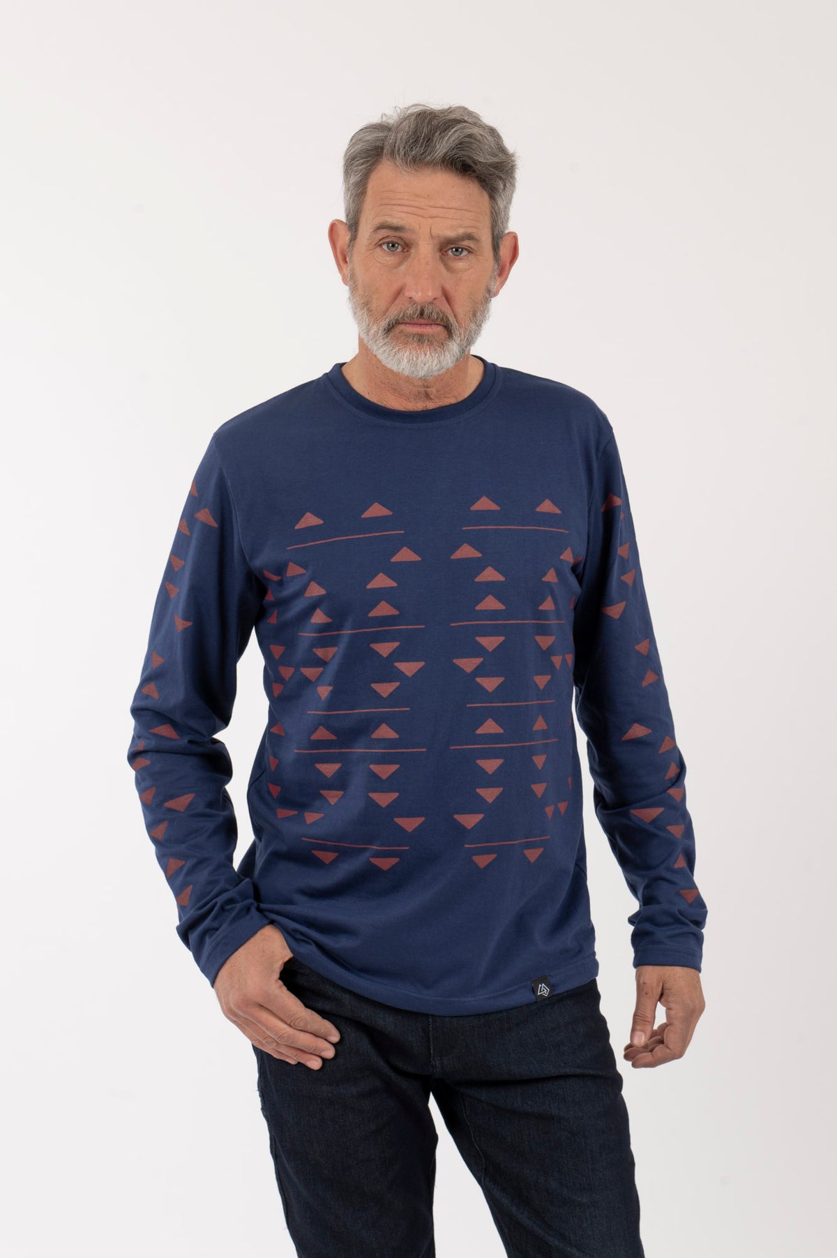H Polera-ML Hombre Triángulos