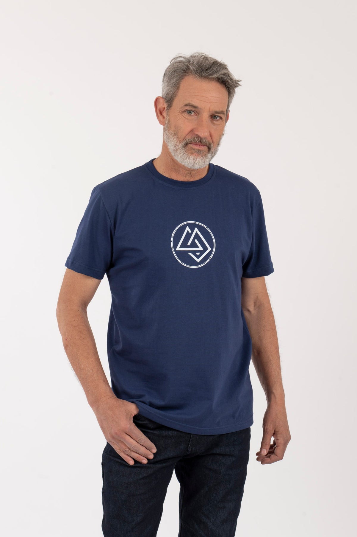 H Polera-MC Hombre Logo-Circular