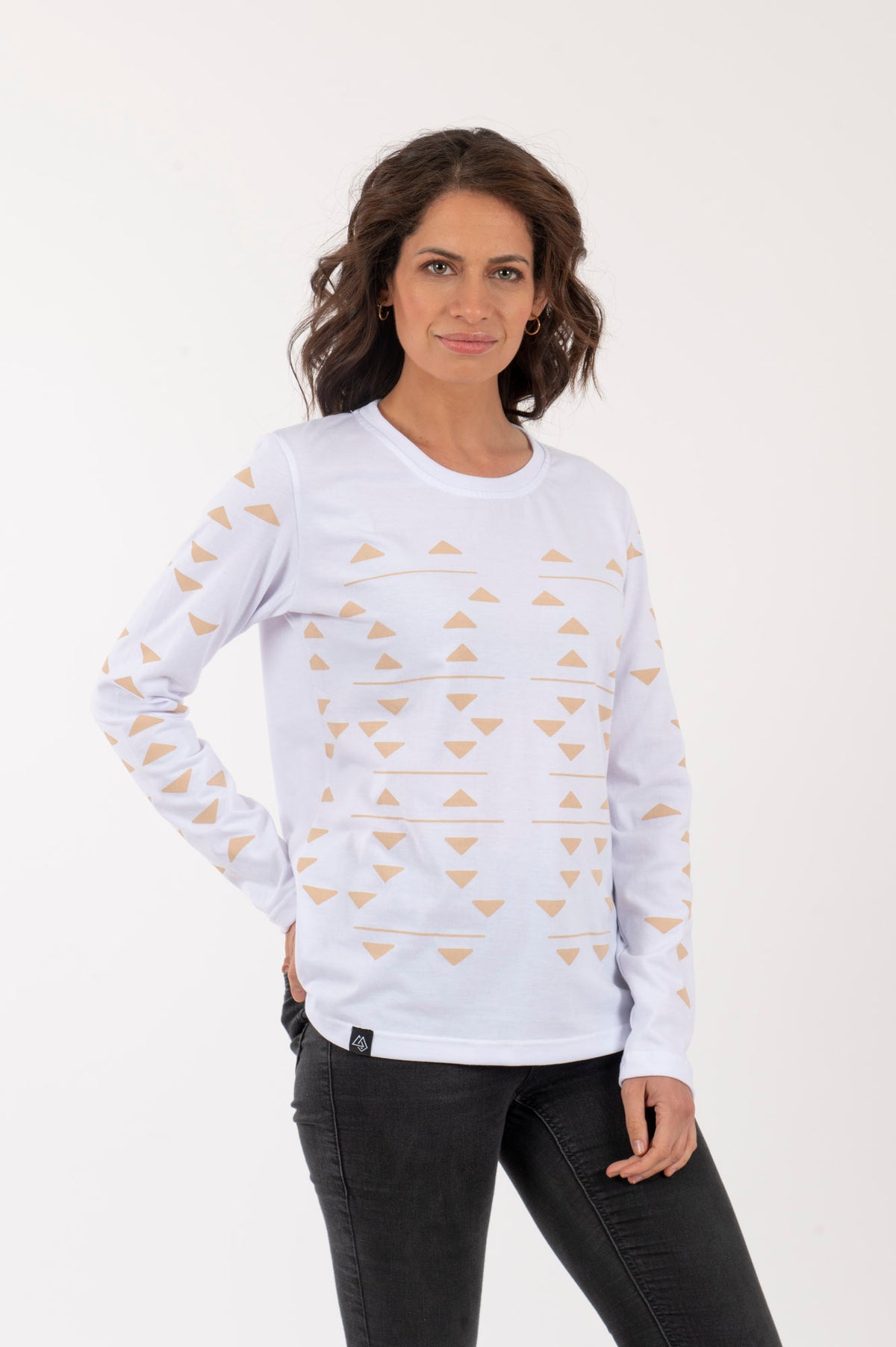 M Polera-ML Mujer Triángulos