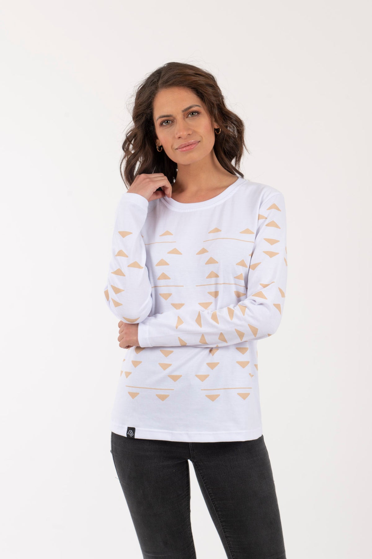 M Polera-ML Mujer Triángulos