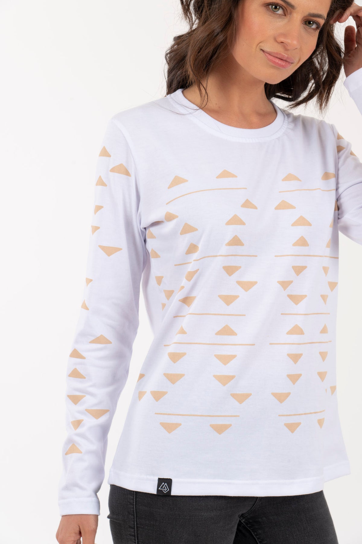 M Polera-ML Mujer Triángulos