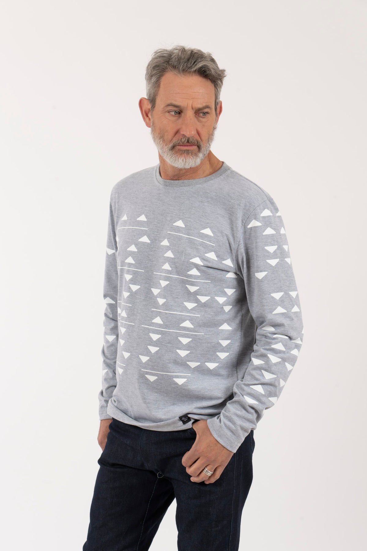 H Polera-ML Hombre Triángulos