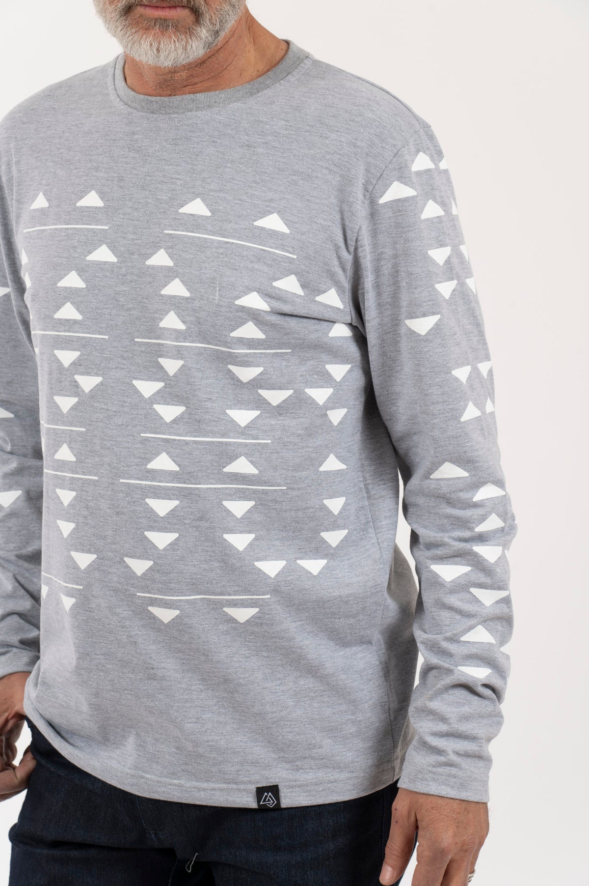 H Polera-ML Hombre Triángulos