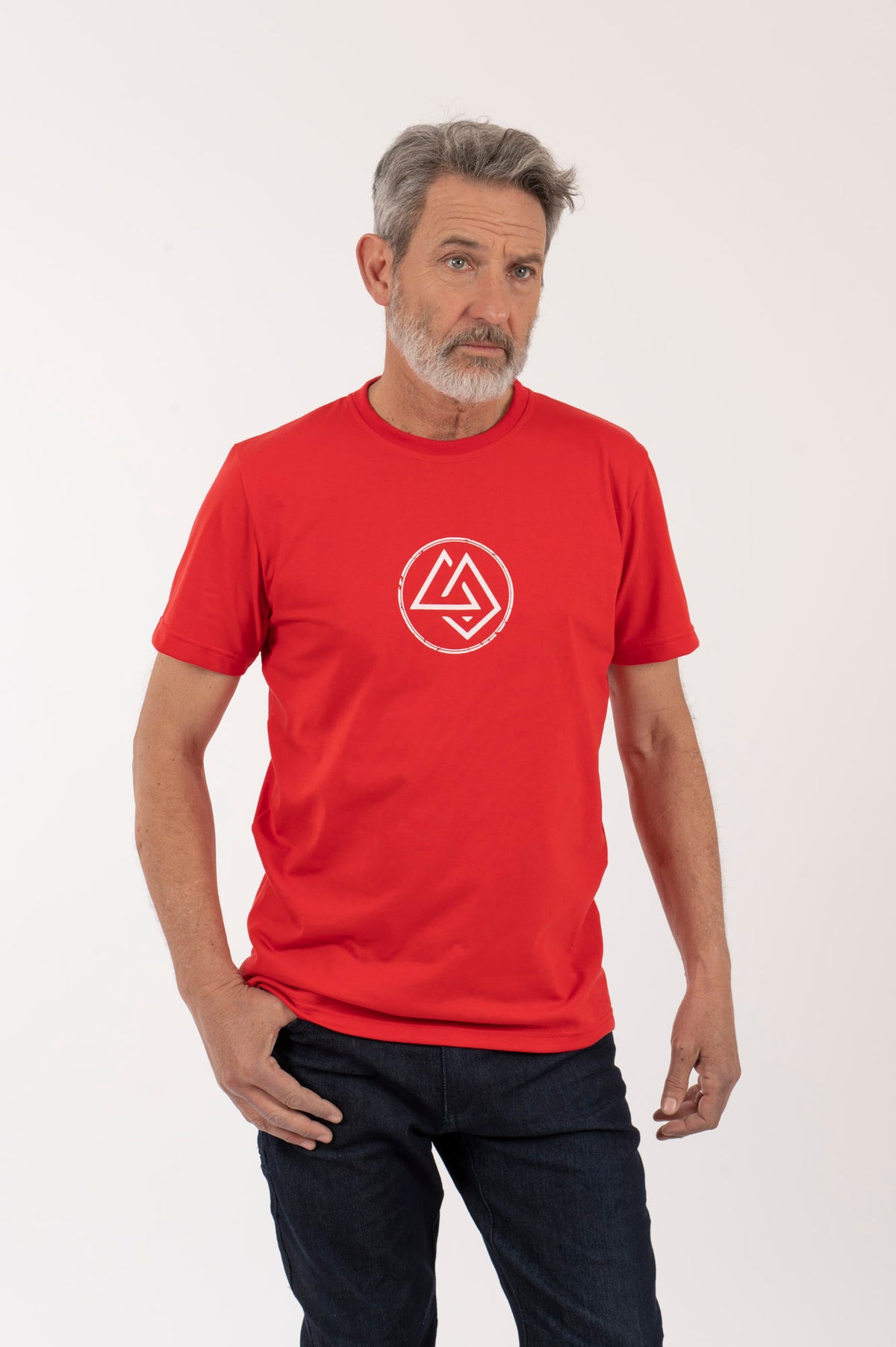 H Polera-MC Hombre Logo-Circular