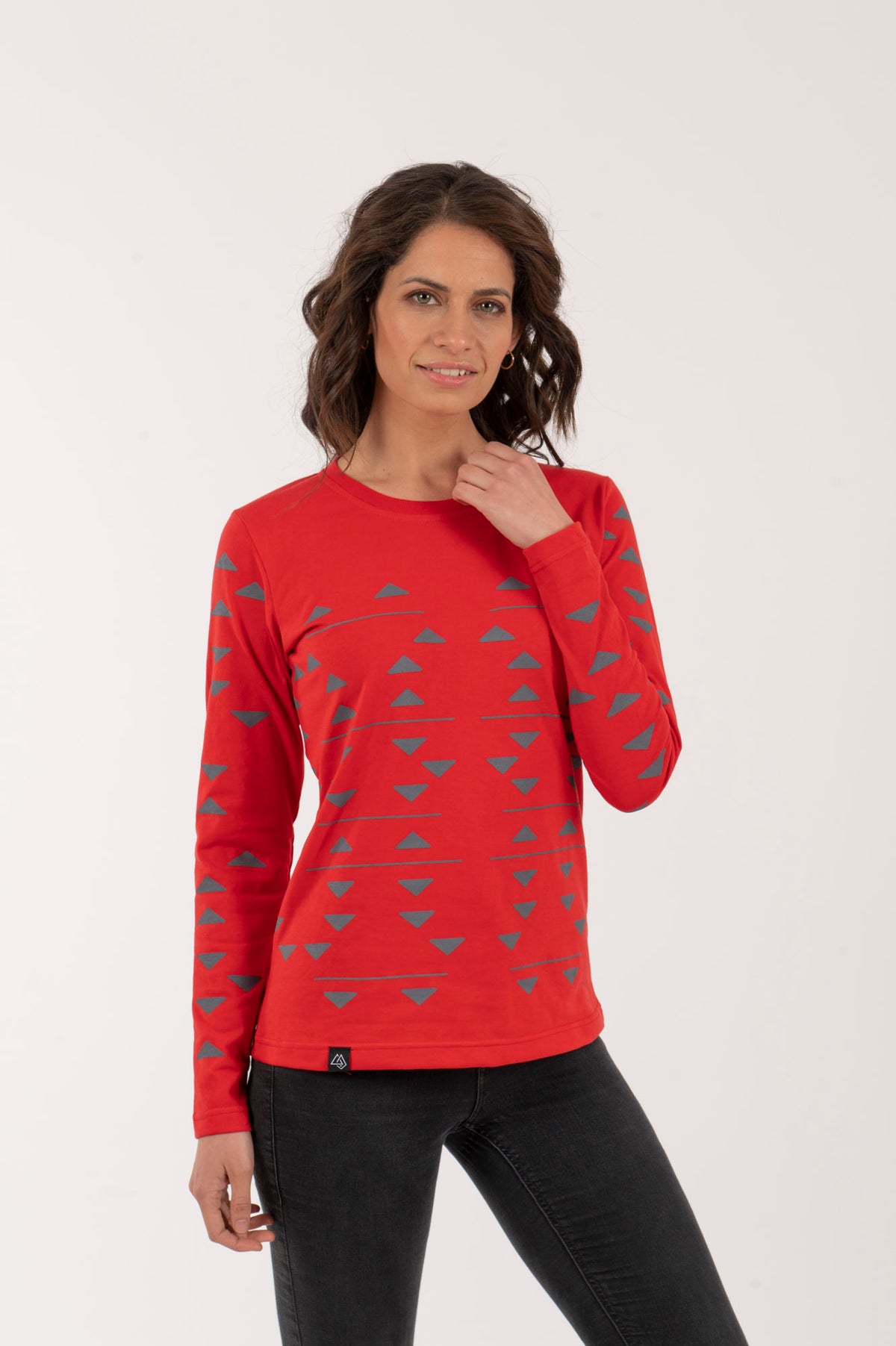 M Polera-ML Mujer Triángulos