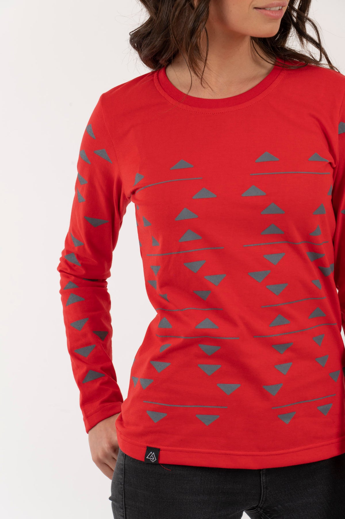 M Polera-ML Mujer Triángulos
