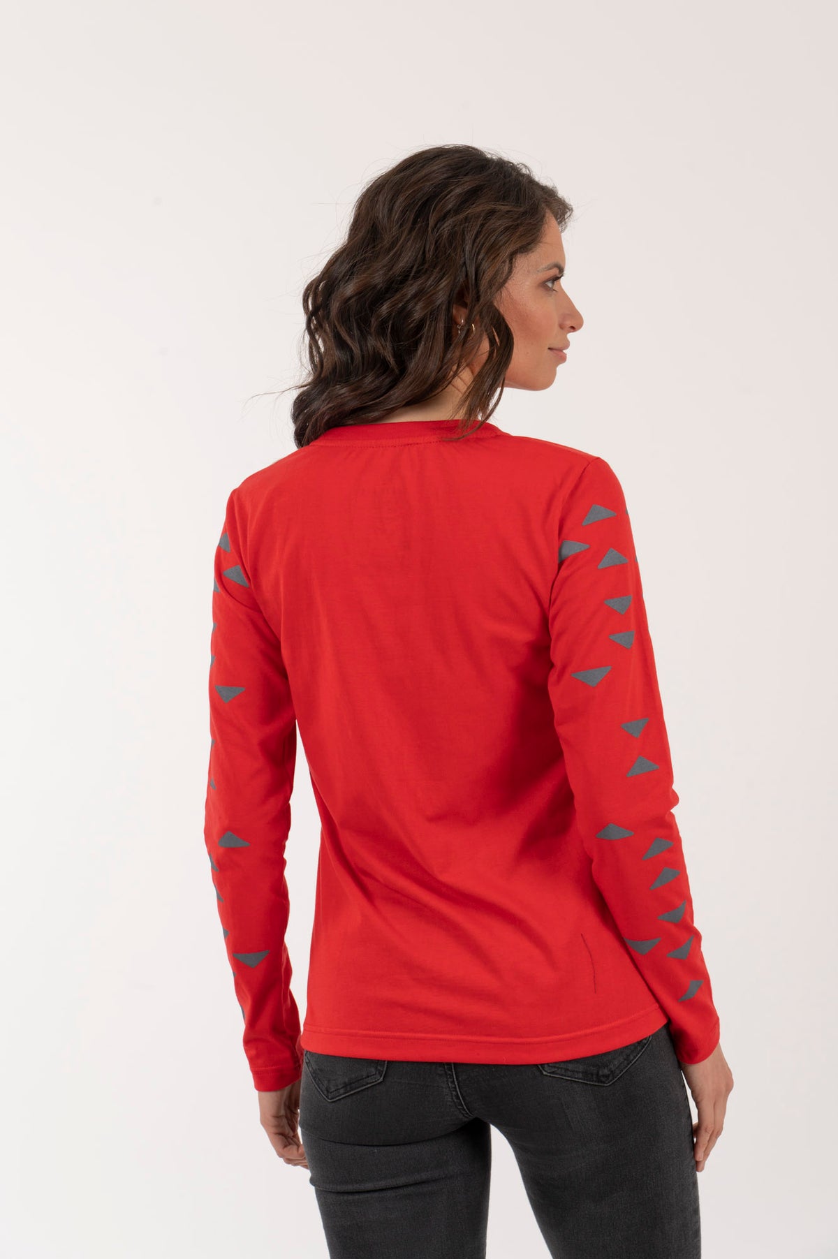 M Polera-ML Mujer Triángulos