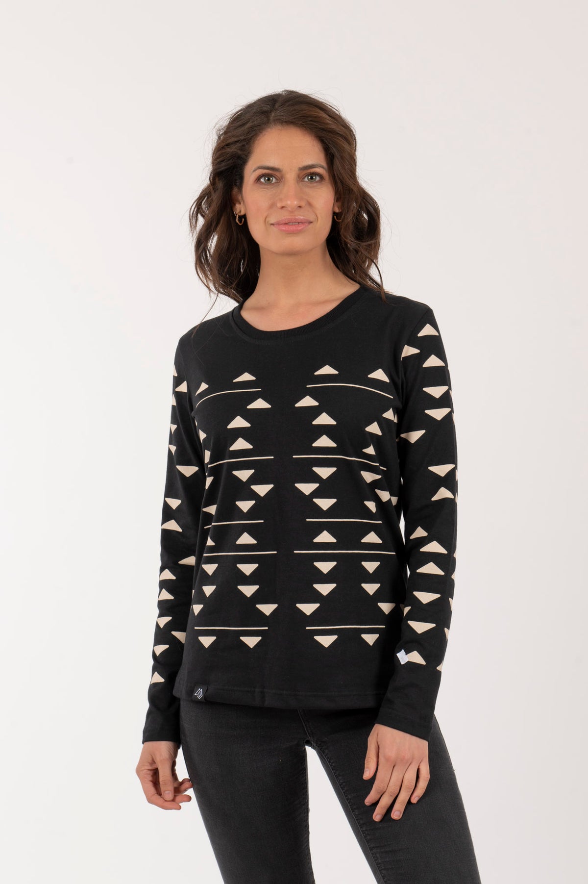 M Polera-ML Mujer Triángulos