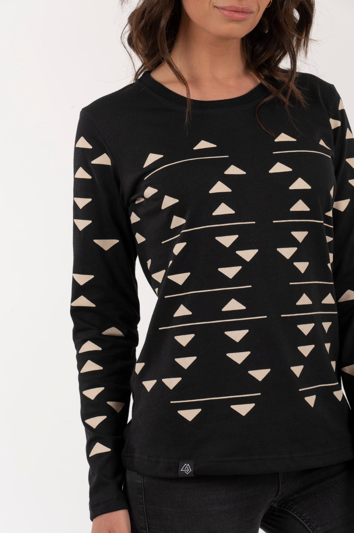M Polera-ML Mujer Triángulos