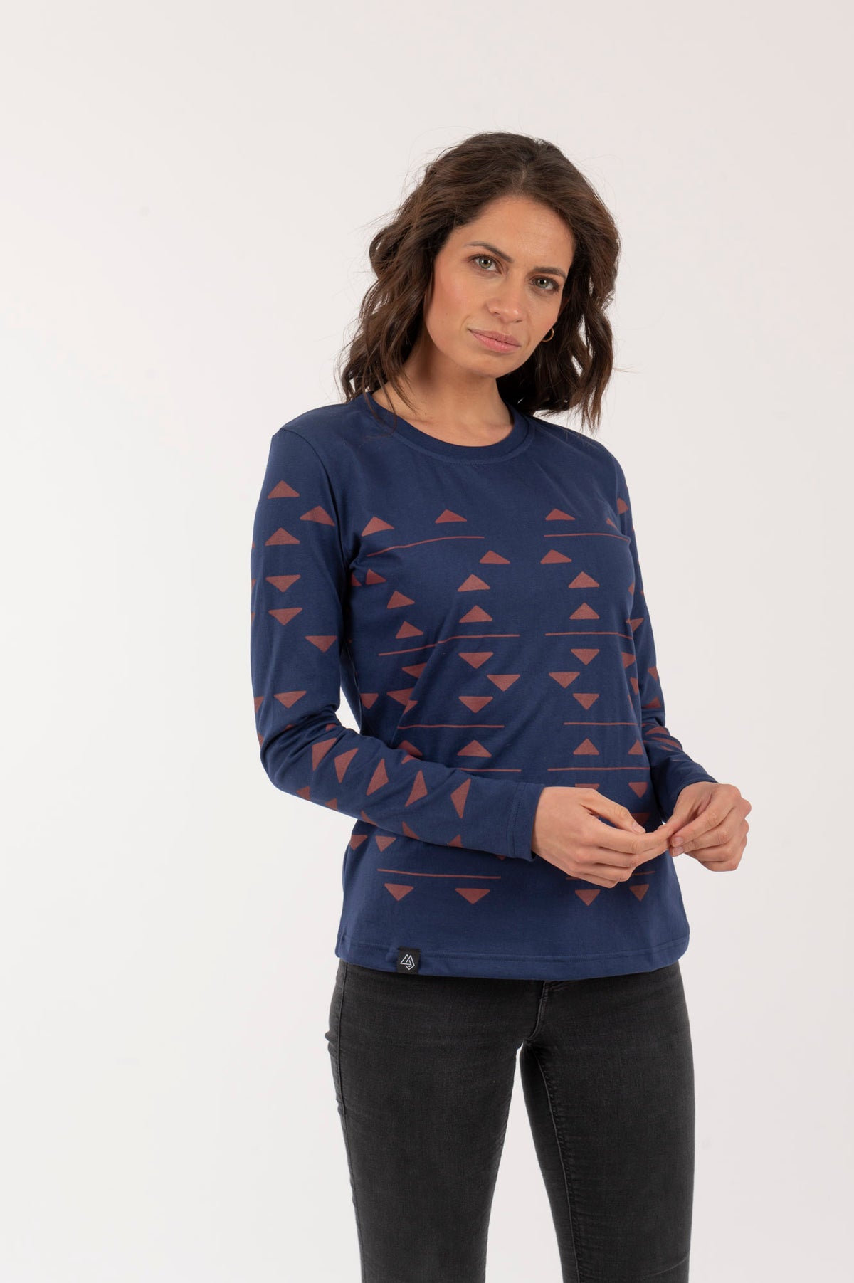 M Polera-ML Mujer Triángulos