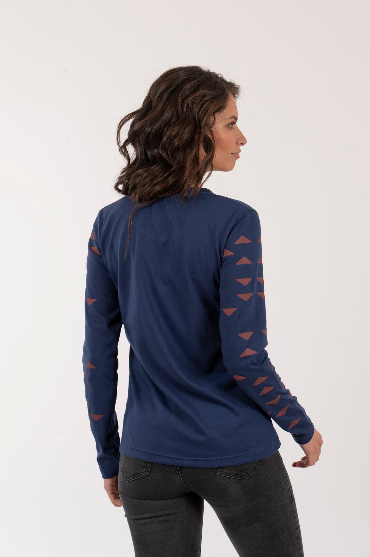 M Polera-ML Mujer Triángulos
