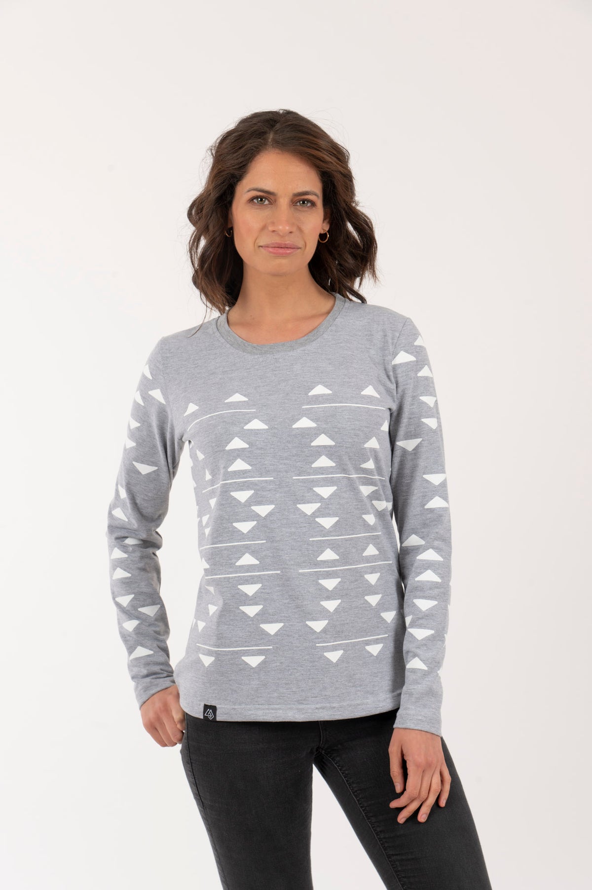 M Polera-ML Mujer Triángulos