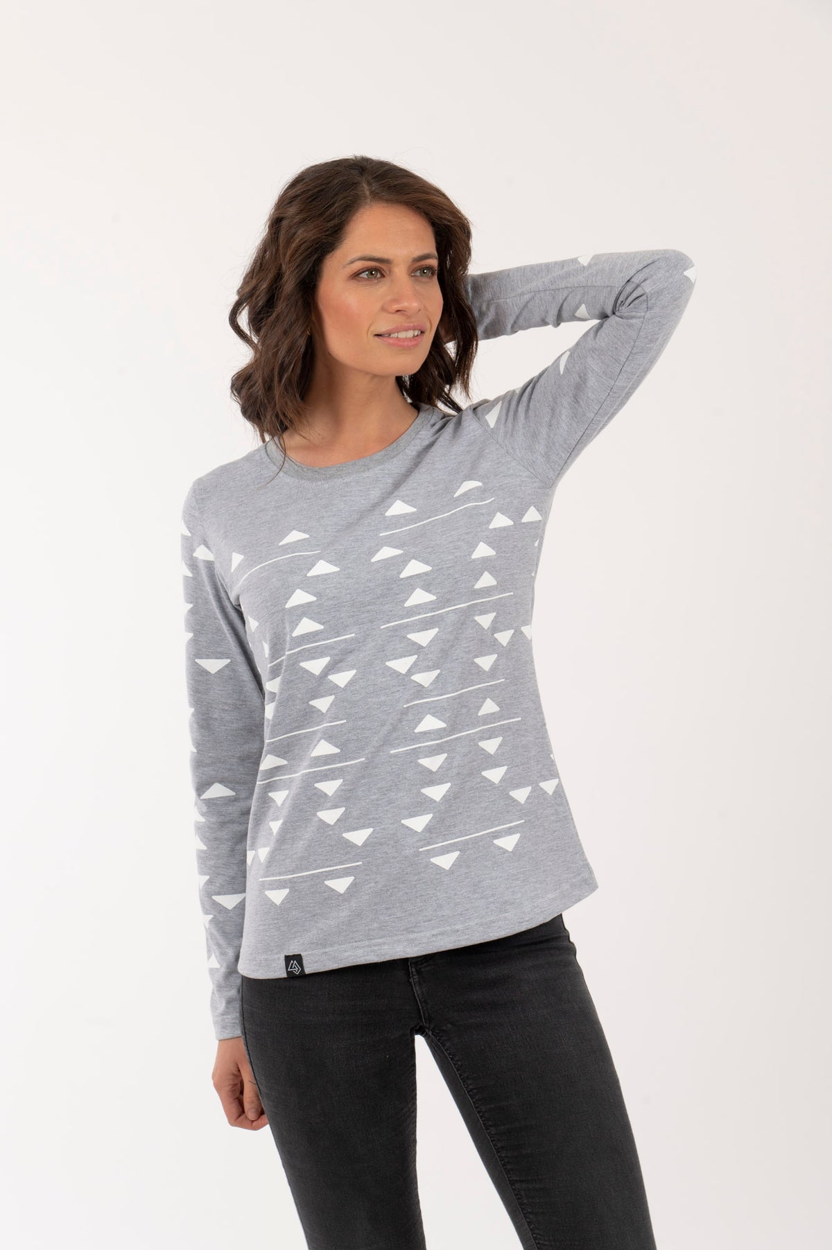 M Polera-ML Mujer Triángulos
