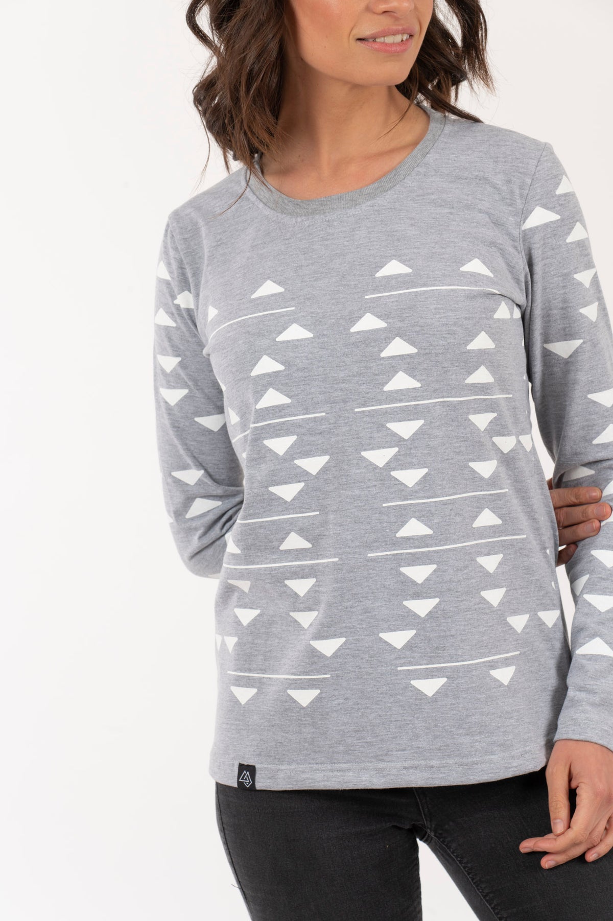 M Polera-ML Mujer Triángulos