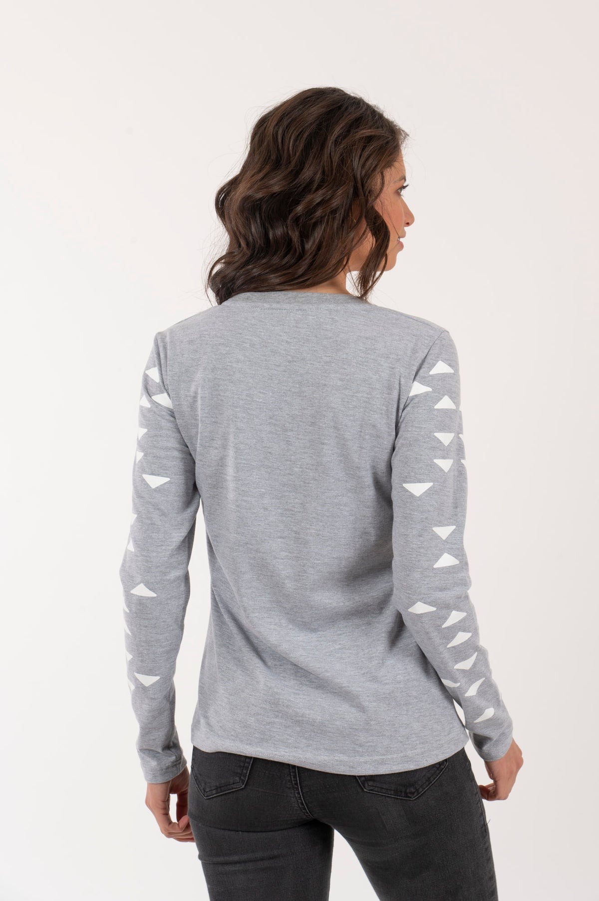 M Polera-ML Mujer Triángulos
