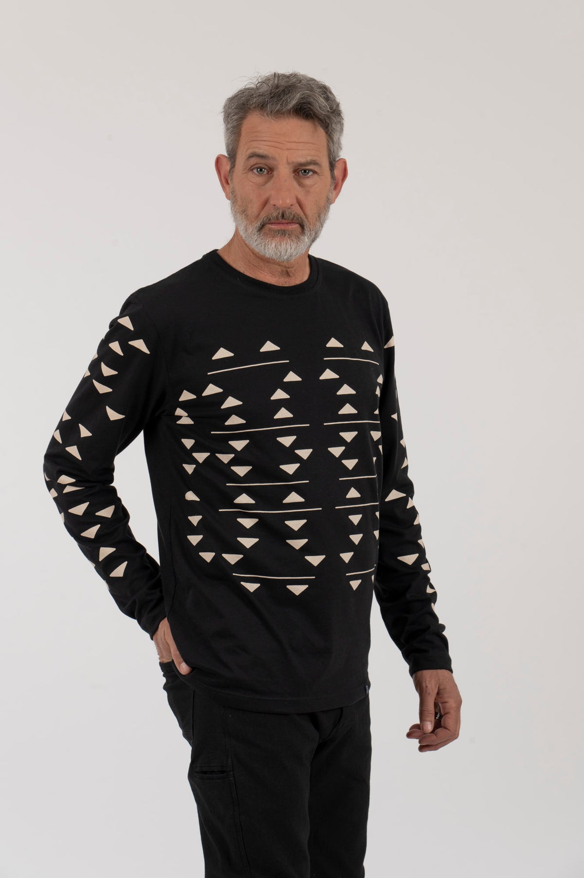 H Polera-ML Hombre Triángulos