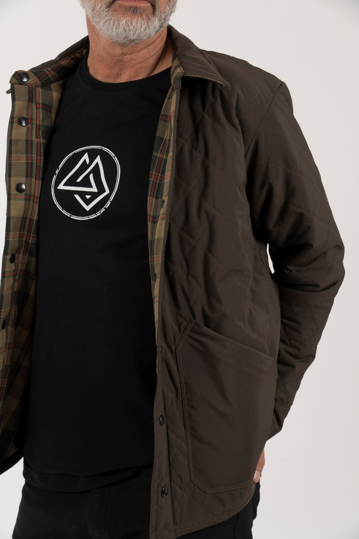 H Chaqueta-Camisa Hombre Jauken Reversible
