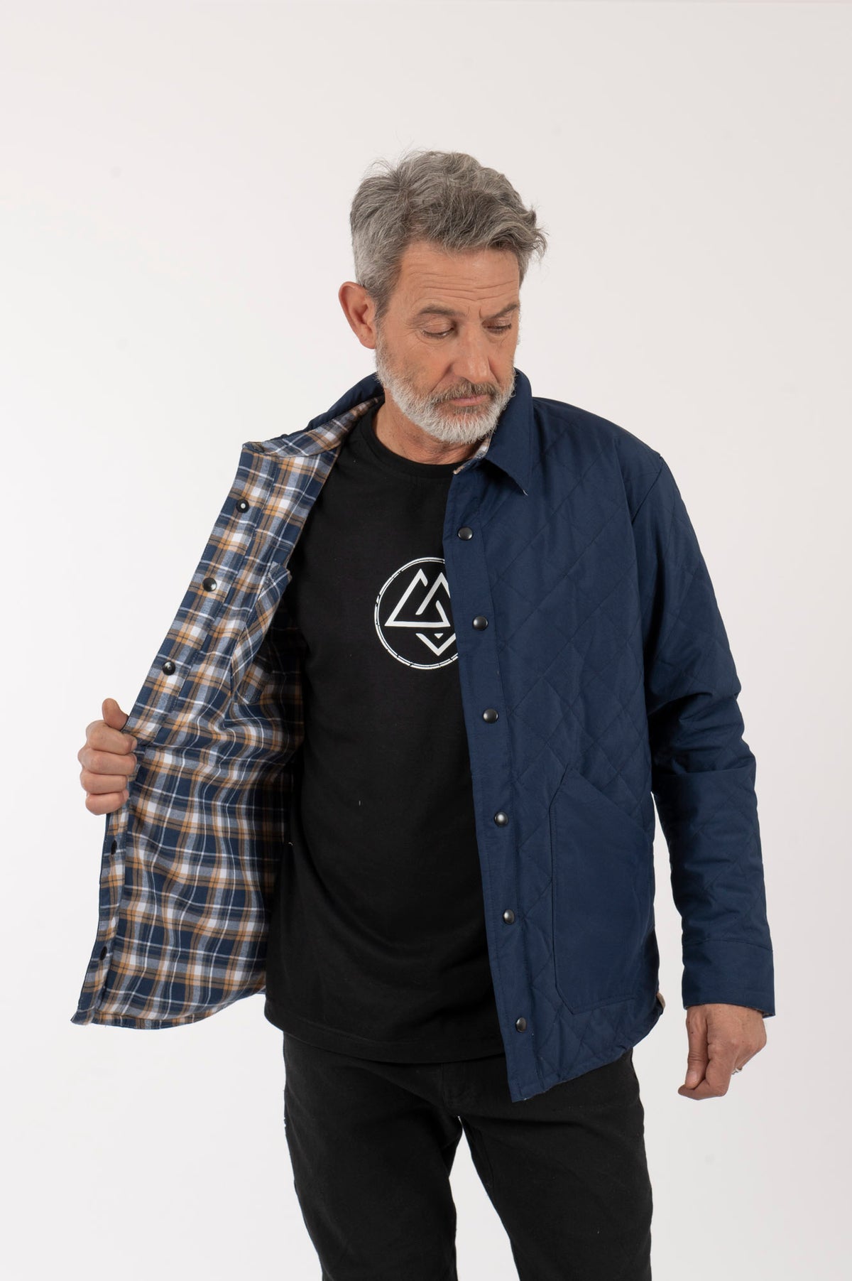 H Chaqueta-Camisa Hombre Jauken Reversible