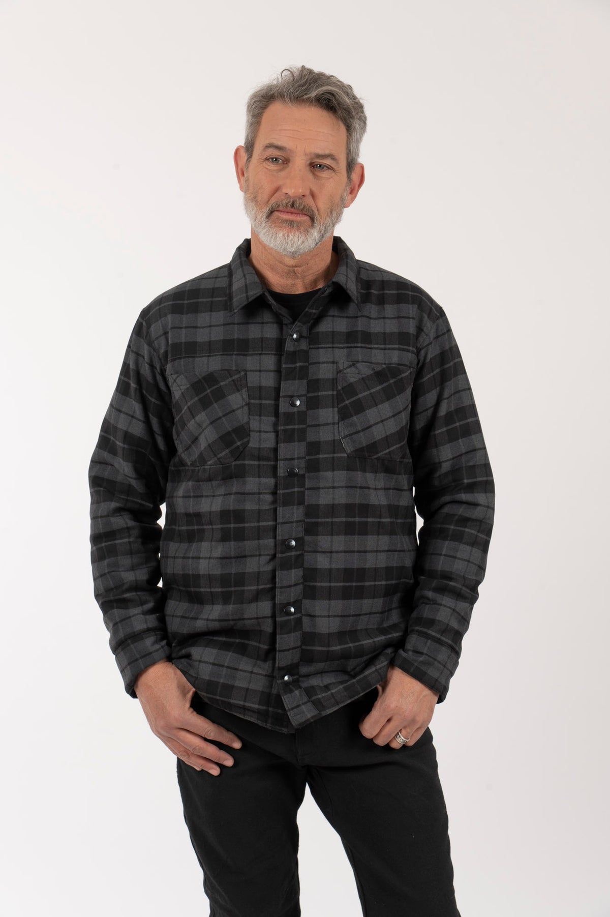 H Chaqueta-Camisa Hombre Jauken Reversible