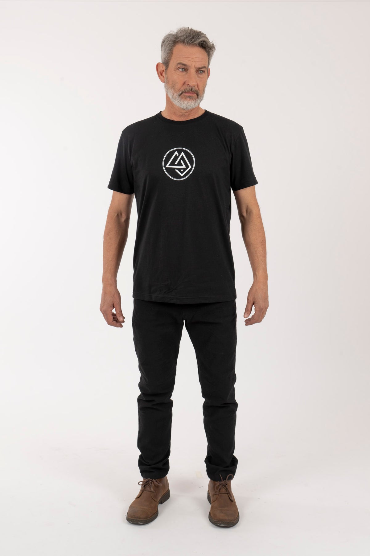 H Polera-MC Hombre Logo-Circular