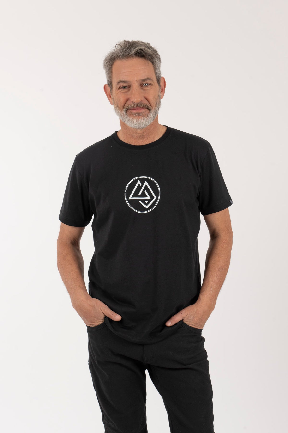H Polera-MC Hombre Logo-Circular