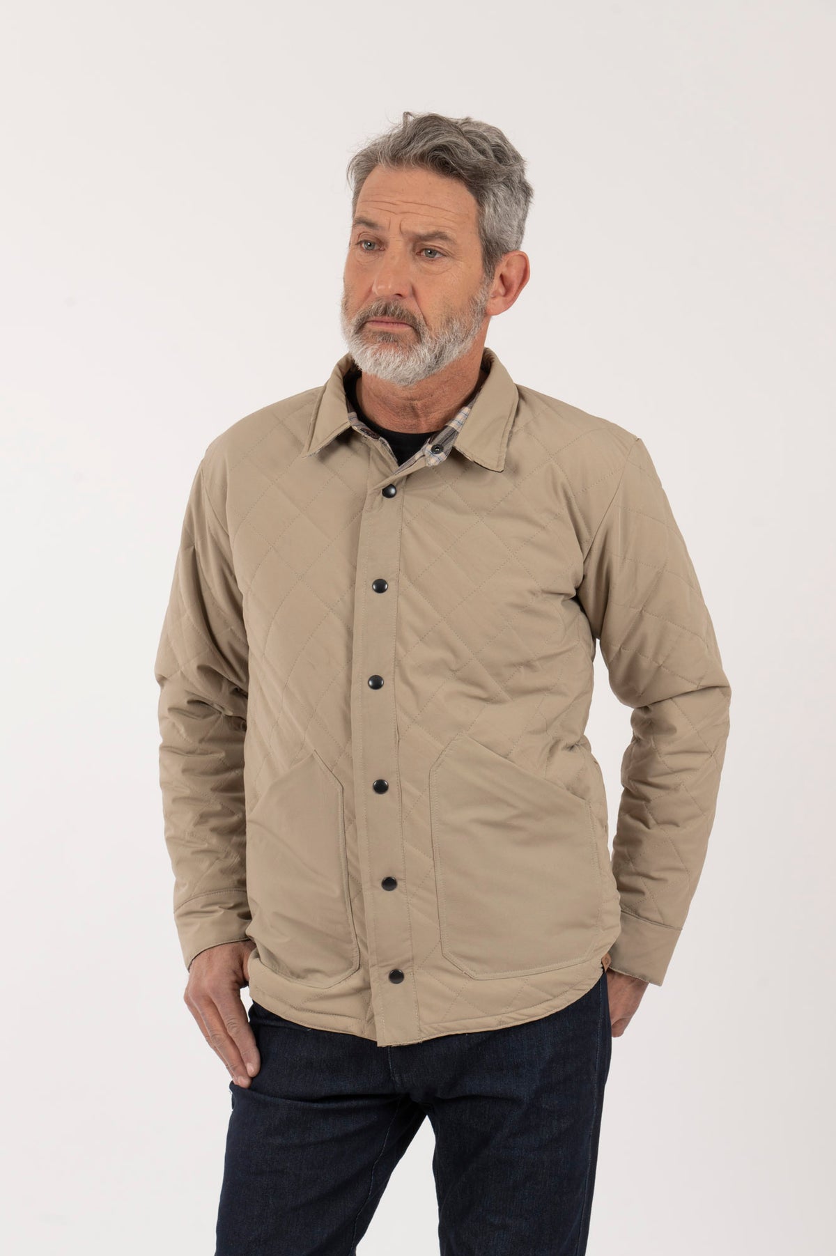 H Chaqueta-Camisa Hombre Jauken Reversible