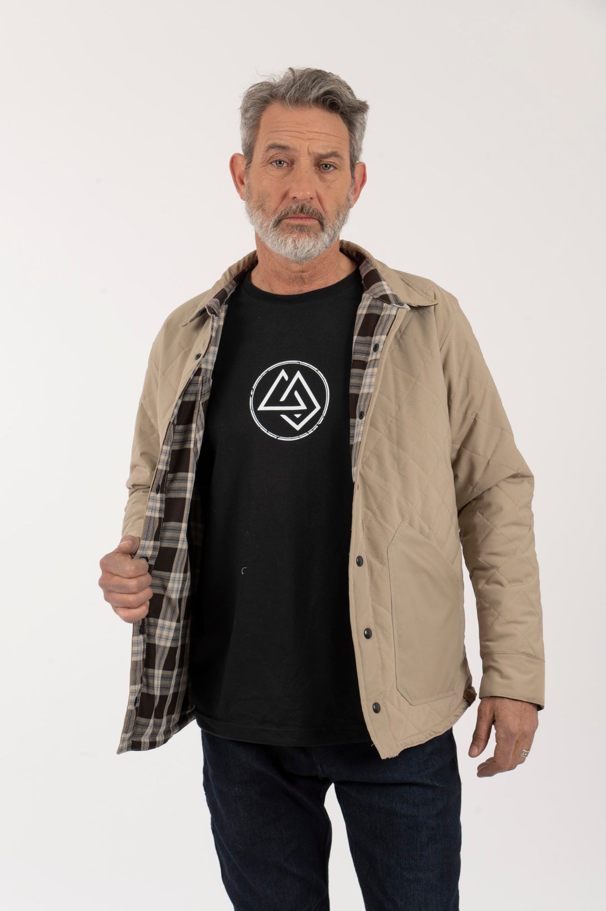 H Chaqueta-Camisa Hombre Jauken Reversible